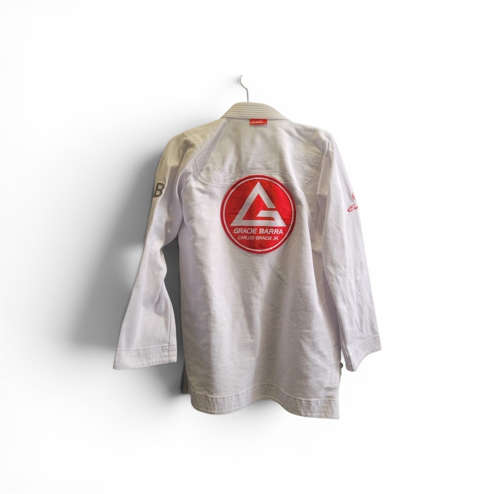 Gracie Barra Equipe GB1 BJJ Gi Top White Cotton Jiu Jitsu Kimono Jacket Size A1 - Picture 3 of 16